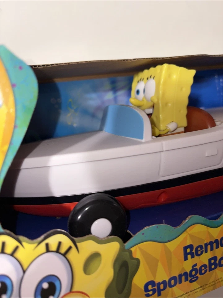 SpongeBob’s Boatmobile Remote Control RC 27 MHZ Collectible Toy Squarepants Boat - Image 4 of 4