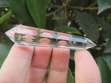 12 Sided VOGEL Style Natural Clear QUARTZ CRYSTAL DT POINT  Healing 15g