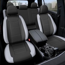 Premium Waterproof Car Seat Cover Full Set, Front and Rear Split Bench Seat