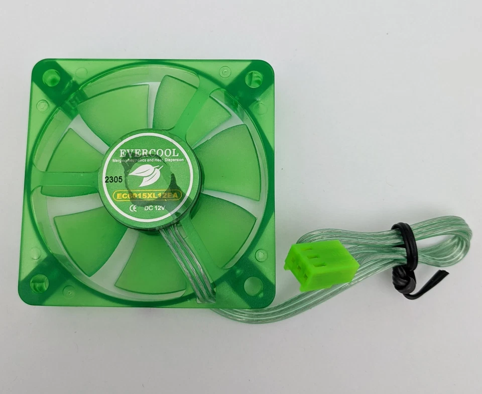 2-Pack NEW Evercool 60mm x 15mm 3-pin 12V Quiet 18.2dBA RoHS PC Case Cooling Fan - Image 3 of 4