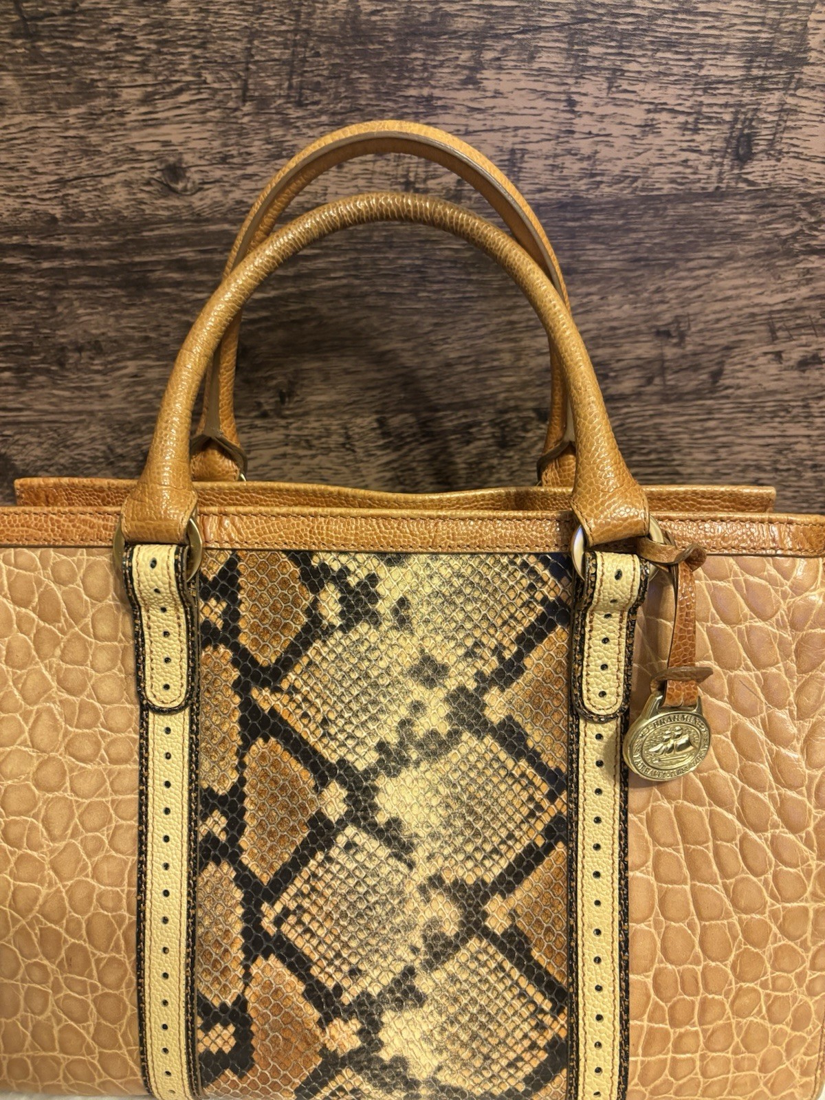 Brahmin Addie Gallery Nova Python Satchel Shoulde… - image 6