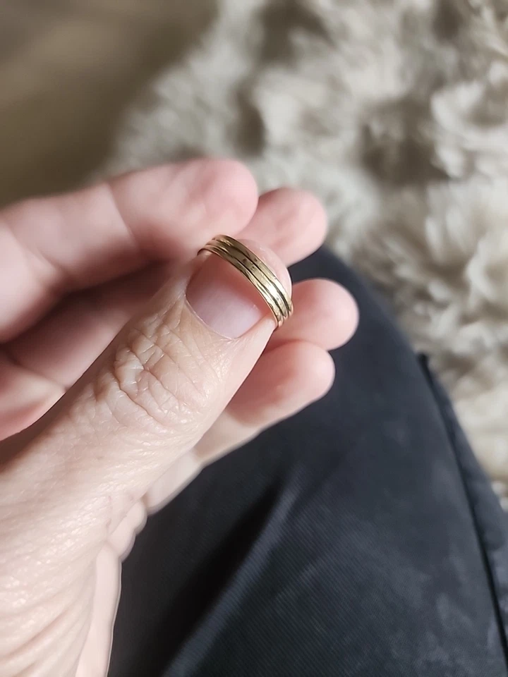 Precioso solitario con marca de diamantes talla 6,5 oro 14K Foto 3 de 4