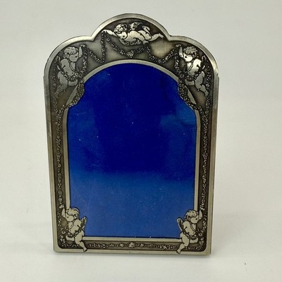 Greek Orthodox Cherub Angel Religious Frame, Dimitris Katsoulis 5.5'' Vtg