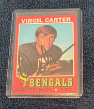 VIRGIL CARTER AUTOGRAPHED 1971 TOPPS ROOKIE CARD W/COA