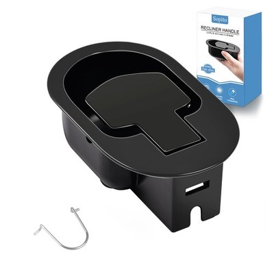Recliner Handle Replacement 4.4x2.7in Groove Hole 0.12in - Fits Most Lift Chairs