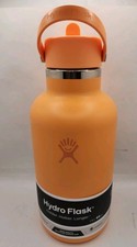 NEW Hydro Flash 64oz Wide Flex Straw Cap Water Bottle. Nectar Orange