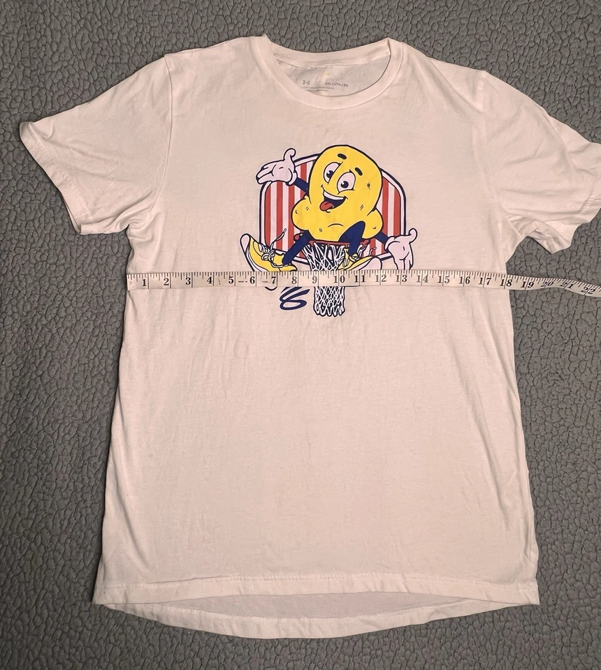 Under Armour T-Shirt Boys Curry Popcorn Tee White Little Boys Size YXL - Image 4 of 4