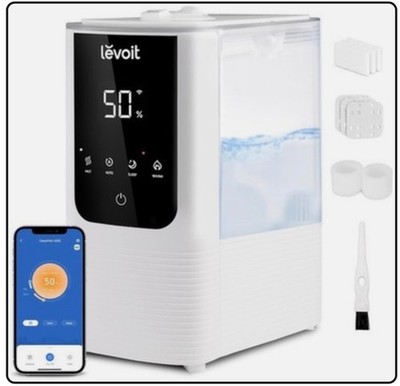 Humidifiers for Bedroom Home, Smart Warm and Cool Mist Air Humidifier