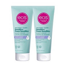 eos Shea Better Sensitive Skin Women's Shave Cream- Fragrance-Free, 2-pack of 7