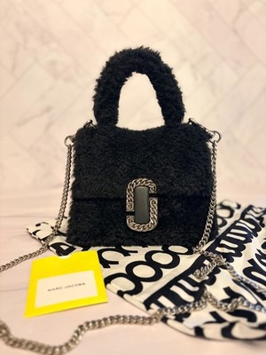 Marc Jacobs Teddy Mini Bag Black Shearling Crossbody The Teddy St Marc