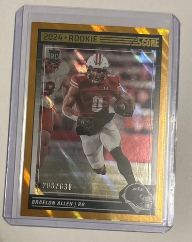 2024 Panini Score Football Lava Braelon Allen #390