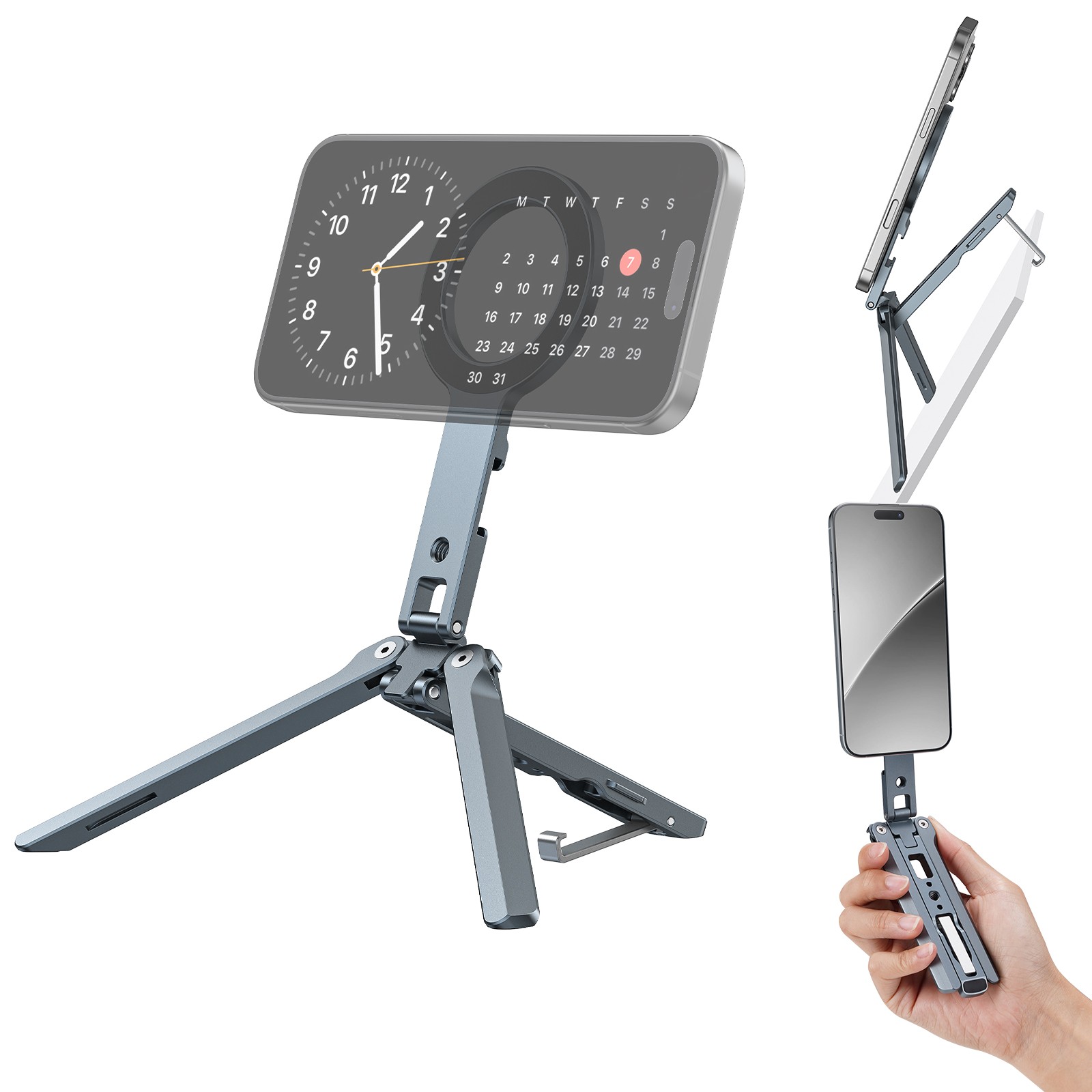 Camolo Strong Magnetic Mount Phone Holder Foldable Tripod Car Stand Rotatio