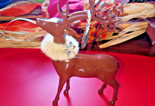 New Christmas Deer Figurine Standing Holiday Decoration 12''