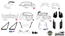 1967-1968 Mercury Cougar Premium Weatherstrip Seal Kit