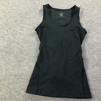 Tommie Copper Tank Top Womens Small Black Back Support Compression Copper Zinc