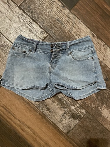 Short En Jean Stretch Downeast - Taille 29, Bleu, Poches à Rabat, Très Bon état
