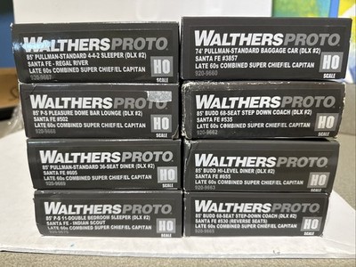 Walthers Proto- HO Scale Late 60 s Combined Super Chief/El Capitan deluxe Ed.