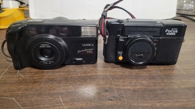 Lot Of 2 Yashica Film Cameras: Zoom Image 70SE & Full Automatic