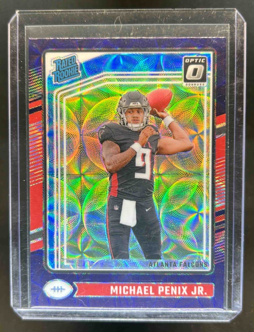 2024 Donruss Optic Michael Penix Jr. Purple Scope Rated Rookie #279 Falcons