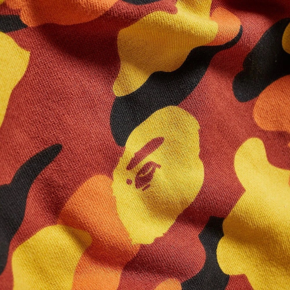 A BATHING APE (BAPE) Una scimmia da bagno Bape 1 ° mimetico felpa con cappuccio squalo arancione