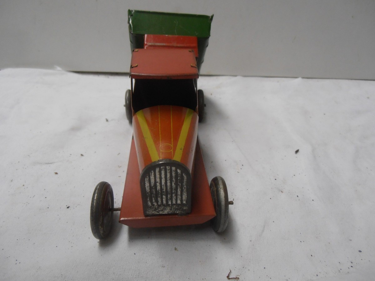 Ancien Jouet Camion Tole Litho Sif Transports Rapides
