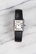 Cartier Tank 2000s Reference 3167 White Roman Numeral Dial Quartz 25mm Case