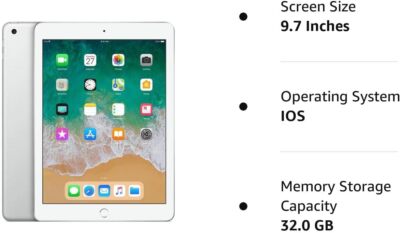 Apple iPad 6th Generation A1893 32GB Wi-Fi 9.7in Silver- Good | eBay