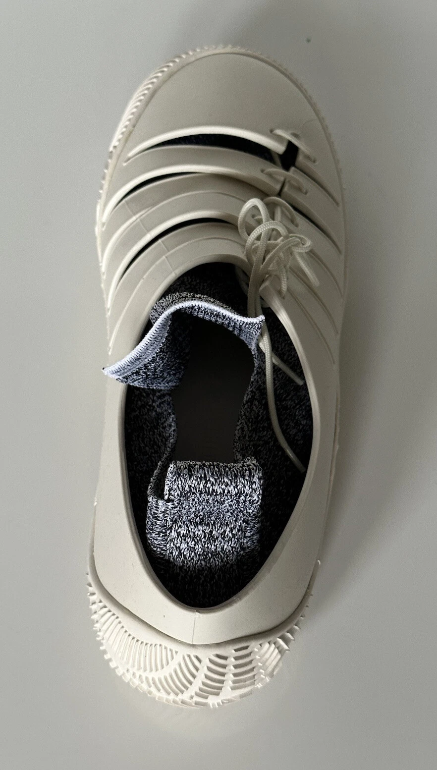 Sneakers da arrampicata Bottega Veneta Tech maglia gomma bianca 8 US 658725 IT NUOVE CON SCATOLA $750