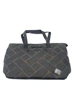 Lug Medium Tote with Trolley Sleeve Skyliner Black Rainbow Quilt