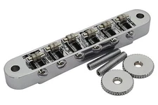 Roller Bridge Tune-o-Matic with m4 threaded posts Gibson Les Paul - Chrome