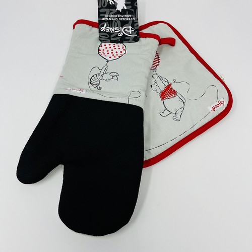Disney Winnie The Pooh Oversized Oven Mitt Pot Holder Hello Balloon Hello Piglet