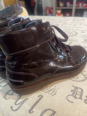 FitFlop Women's Gianini Lace Up Faux Boot Berry size 5.5