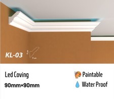 Xps Led Coving Uplighter Cornice Lightweight Moulding - Best Price - KL3