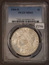 1904-O $1 Morgan Silver Dollar - PCGS MS 64 - SKU-Z2016