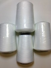 3 rolki przędzy budowlanej przędza overlock 75 000m / rolka towar B zestaw nici do szycia