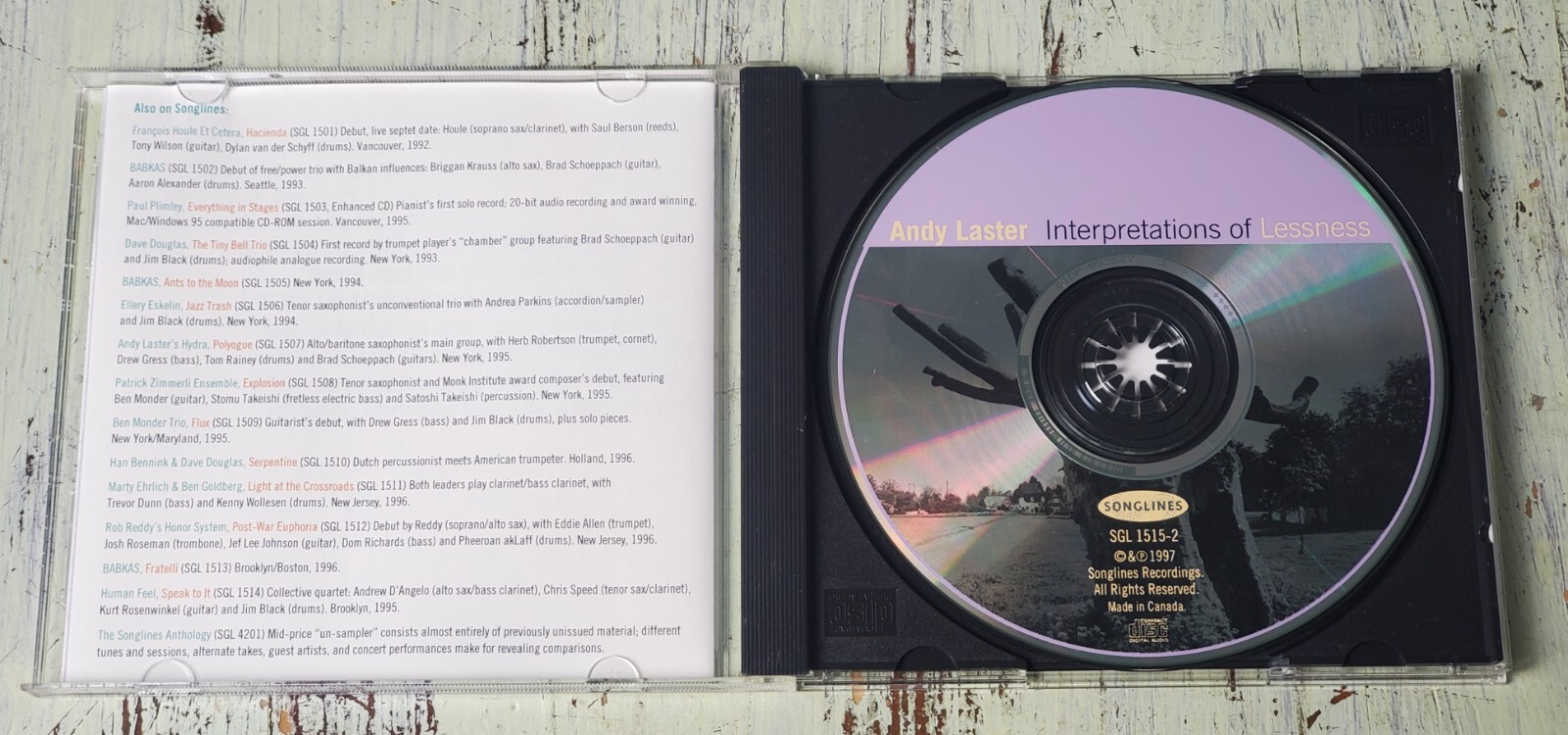 NM Andy Laster – Interpretations Of Lessness (1997) Songlines – SGL ...