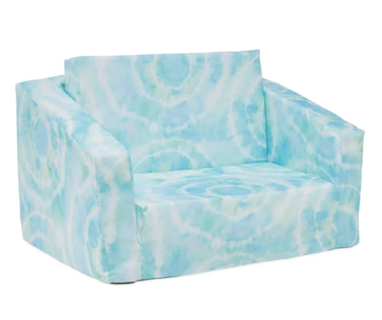 Blue Tie Dye pattern Kids Large flipout sofa day bed Chair eBay