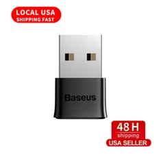 US STOCK Baseus USB Bluetooth 5.0 Wireless Stereo Audio Music Adapter Dongle