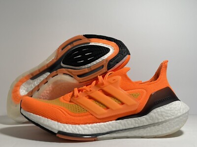 Adidas UltraBoost 21 Screaming Orange White Running Shoes FZ1920 Size  US