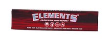 10x Papeles de cáñamo Elements rojo tamaño king delgados de cáñamo
