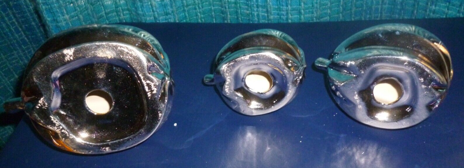 K By Kelly Hopper Set Of Three Tabletop Decorations Silver New eBay