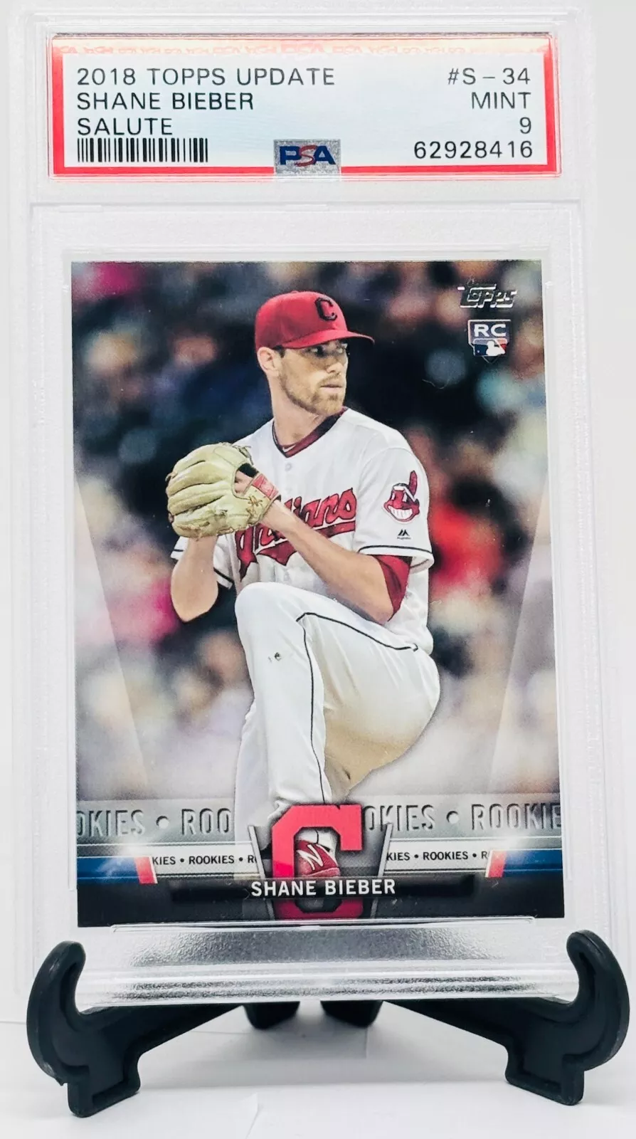 Shane Bieber trading card
