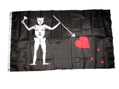 3x5 Jolly Roger Pirate Black Beard 100D Flag 3'x5' Brass Grommets Edward Teach
