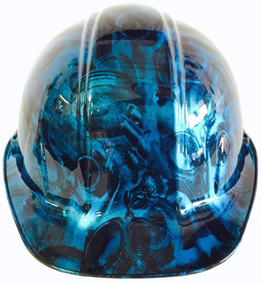 Hydro Dipped Hard Hat SL Series Candy Blue Turbos & Pistons 