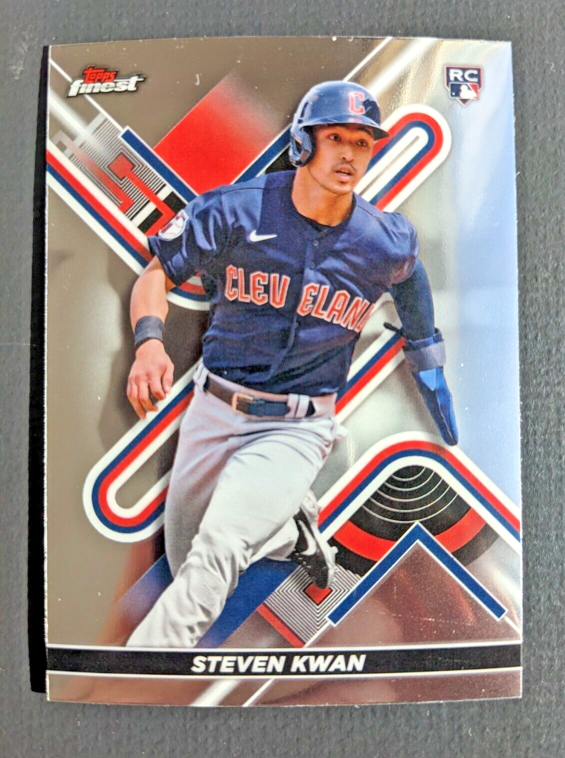 Steven Kwan 2022 Topps Finest Rookie RC  #30 Cleveland Guardians