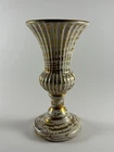 Vintage MCM Haeger #312 Gold Tweed Small Pedestal Bud Vase 5 1/2 in