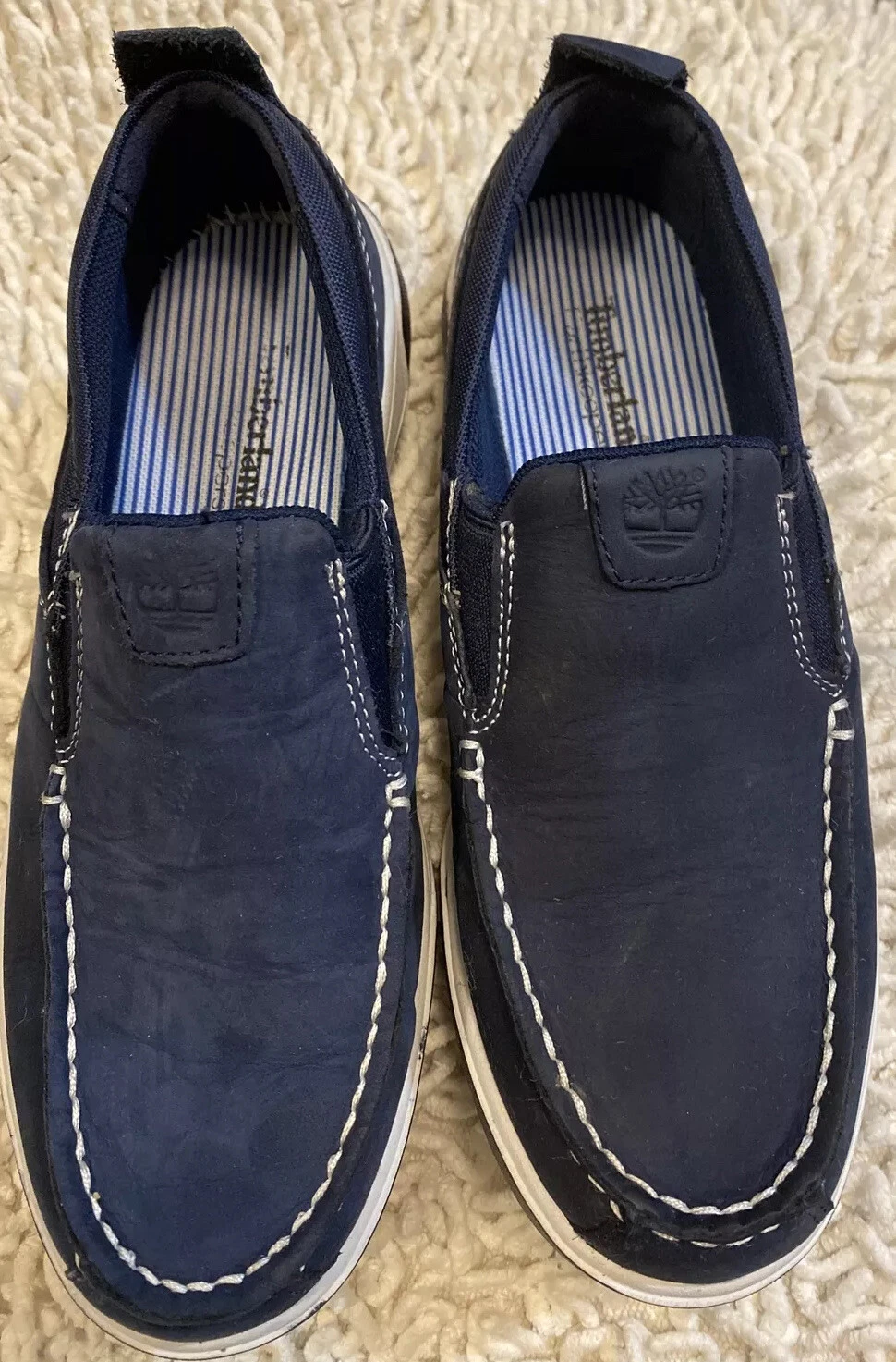 Scarpe Timberland ragazzo EarthKeeper blu navy antimarca casual slip on taglia 4