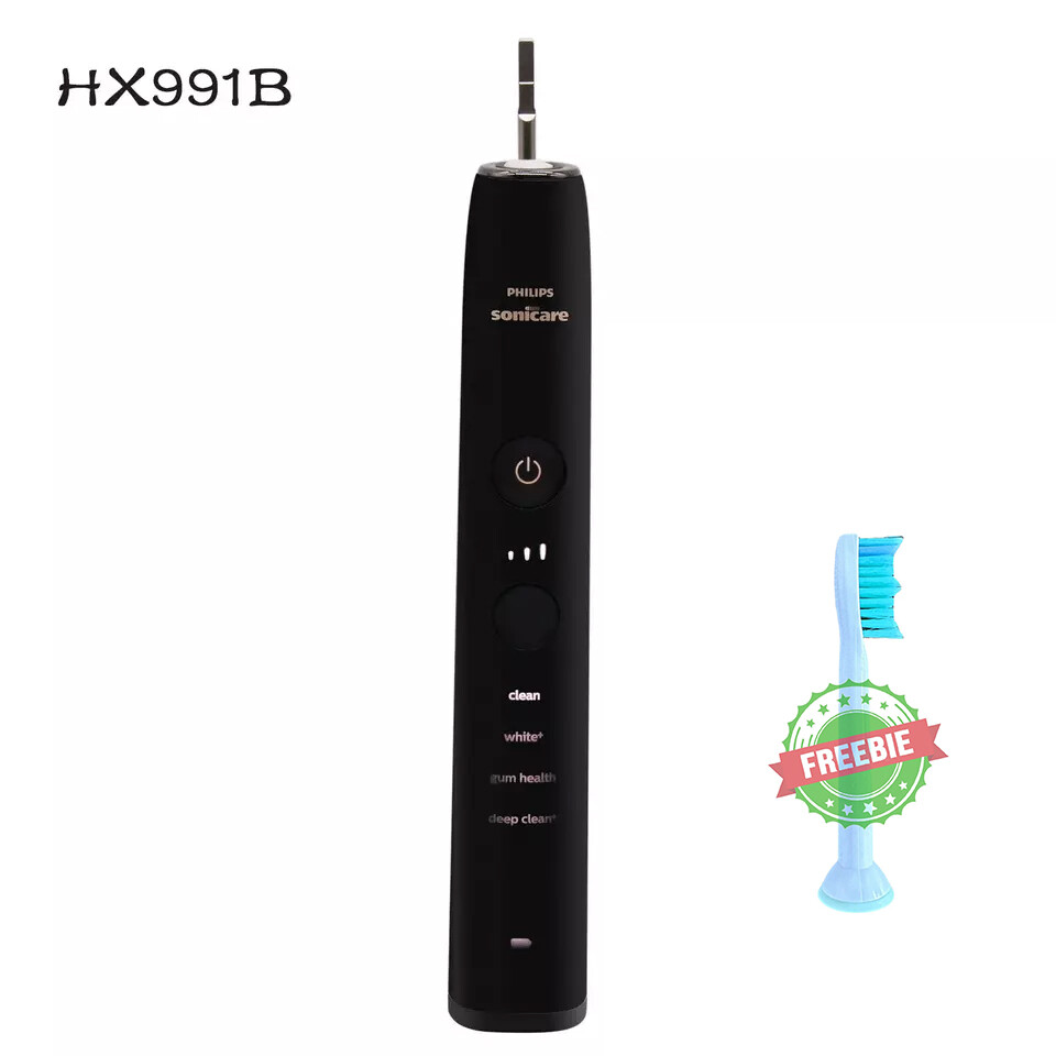 Electric Smart DiamondClean Toothbrush for Philips Sonicare 9000 HX991B Black