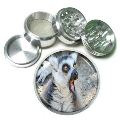 Funny Face Animals D1 Aluminum Herb Grinder 2.5'' 63mm 4 Piece 