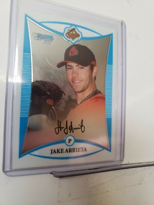 JAKE ARRIETA 2008 BOWMAN DRAFT CHROME 1ST BOWMAN ROOKIE CARD PHILLIES/CUBS